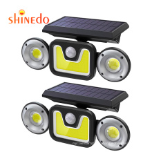 Solar Security Light Outdoor 3 Head, 83LED Adjustable Solar Motion Sensor Security Lights